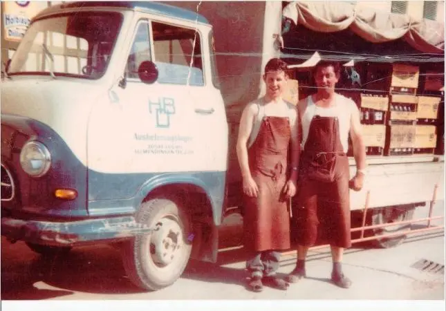 Hanomag von Opa Josef Fuchs vor Oldtimer